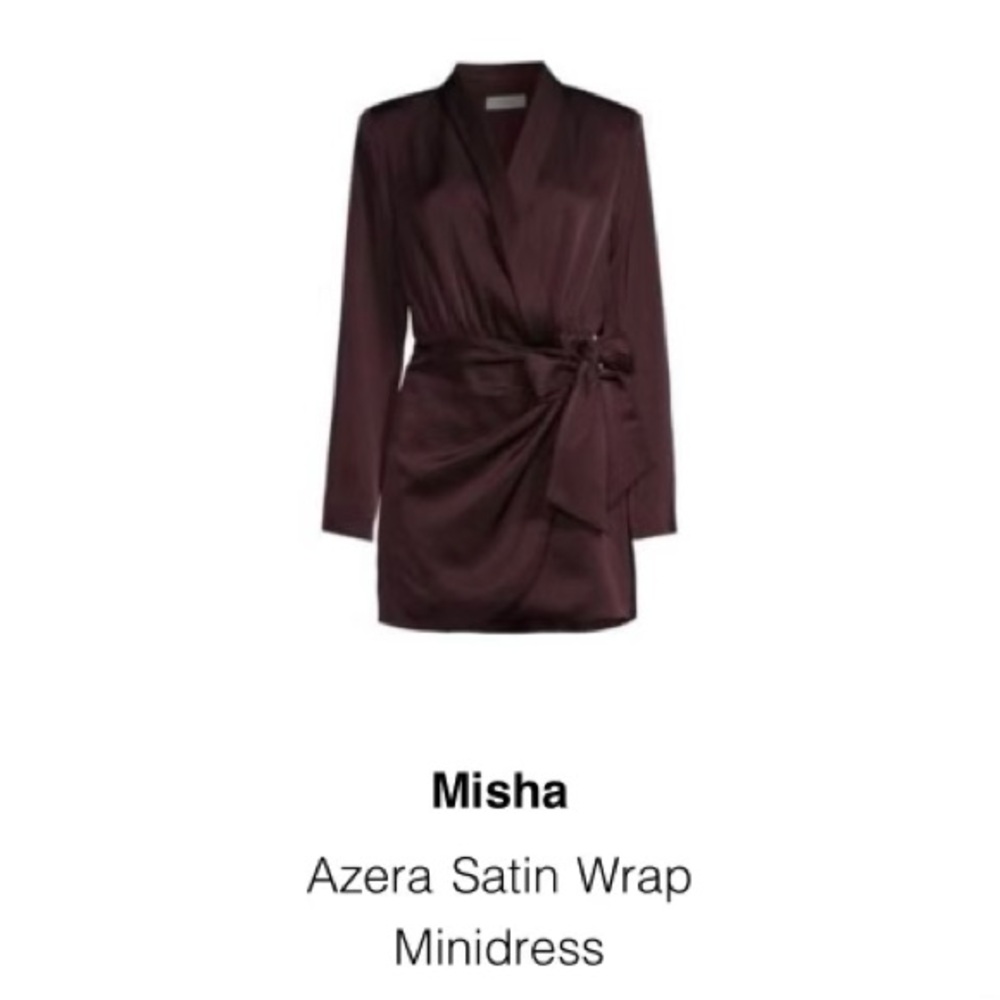 Misha minidress.  Brand new with tags.color port